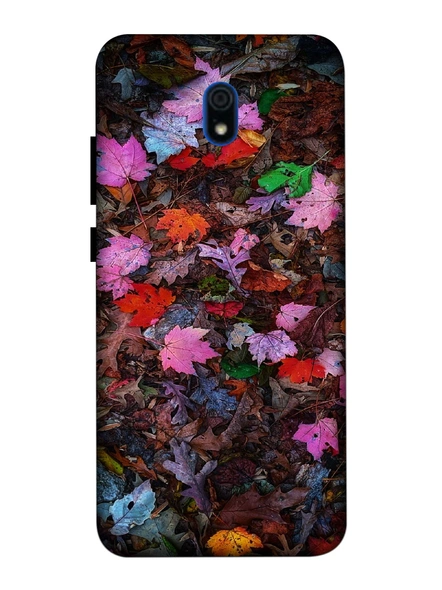 Xiaomi 3D Designer Colorful Leaves Printed Mobile Cover-Redmi8A-MOB002966