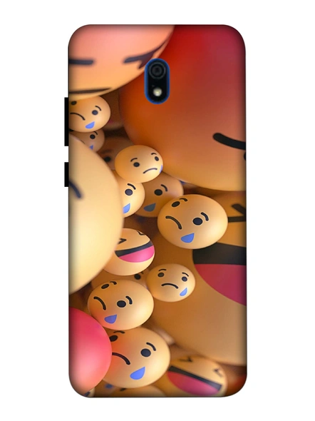 Xiaomi 3D Designer Emojies Balls Printed Mobile Cover-Redmi8A-MOB003008