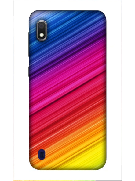 Samsung 3D Designer Multicolor Lines Printed  Mobile Cover-SamsungA10-MOB003002