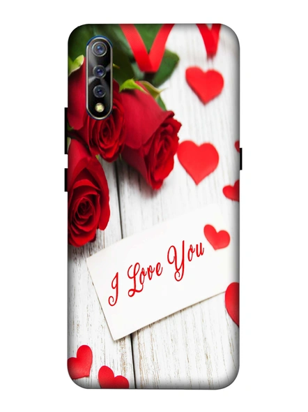 Vivo 3D Designer I Love You Roses Printed Mobile Cover-VivoS1-MOB003030