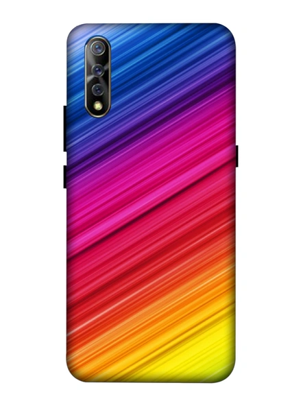 Vivo 3D Designer Multicolor Lines Printed Mobile Cover-VivoS1-MOB003068