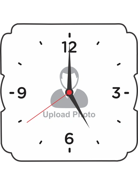 Create Your Own Square Customized Wall Clock-SQCLOCK0001