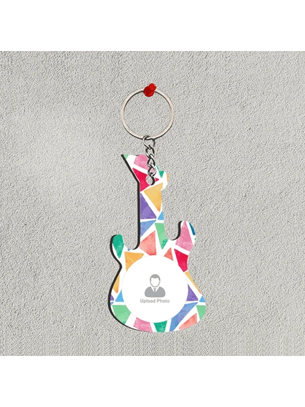Painting Look Personalized Guitar keychain-1