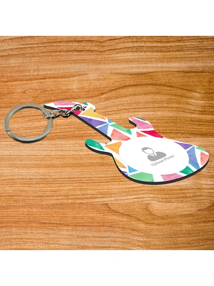 Painting Look Personalized Guitar keychain-2