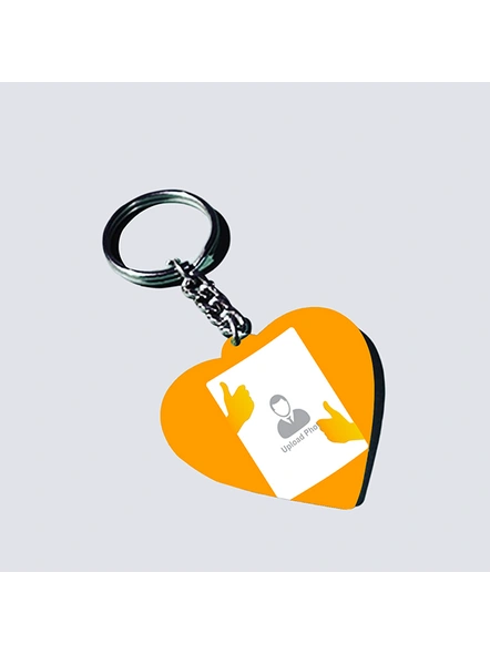 Thumbs Up Personalized Heart Keychain-1