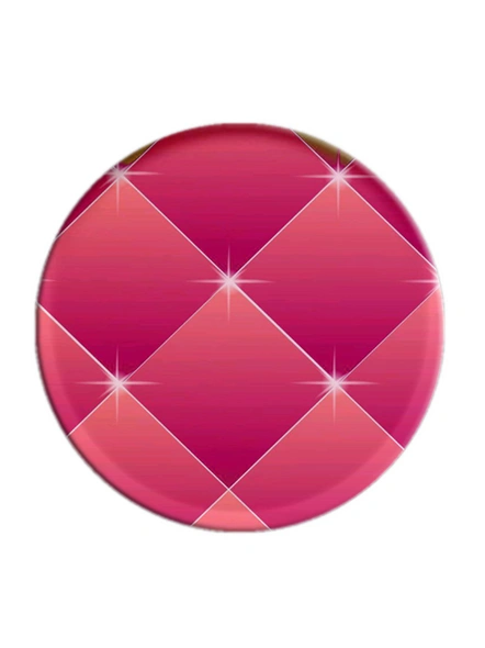 Pink Shiny Stars Printed Pop Socket-POPS0013A