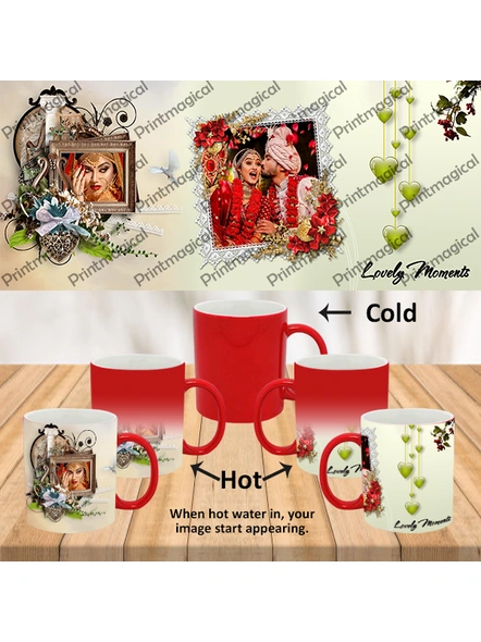 Lovely Moments Personalized Red Magic Mug-MMR0001A