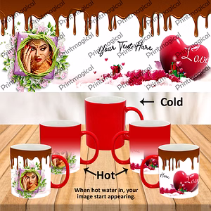 Chocolate Pudding Personalized Red Magic Mug