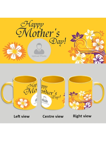 Happy Mother's Day Yellow Inner Colour Mug-ICYM0013A-35