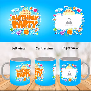 Birthday Party Personalized White Mug