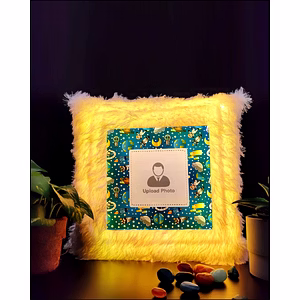 Personalized Space Toys Printed LED Cushion