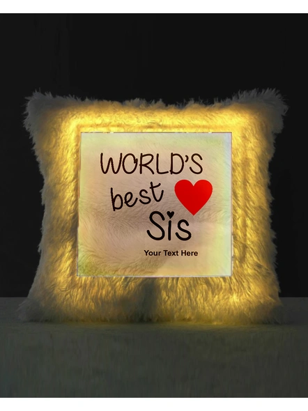 World's Best Sis Special LED Cushion-LEDCUSWOR008A