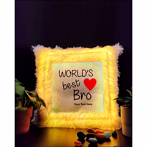 World's Best Bro Special LED Cushion