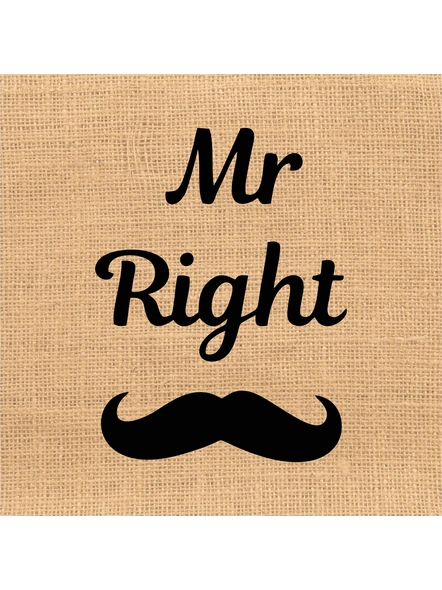 Mr. Right Printed Special LED Cushion with Remote-1