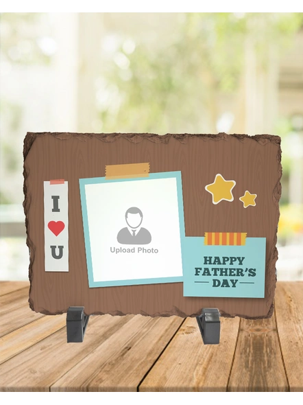 I Love You Father's Day Photo Rectangle Rock Stone-1