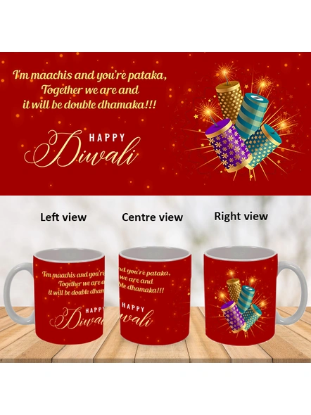 Happy Diwali Crackers Special White Mug-WM0067A