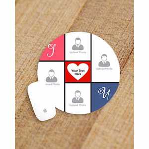 Friends Forever Personalized Round Mouse Pad