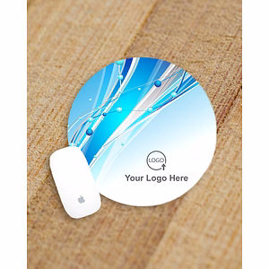 Yellow Stars Customized Round Mouse Pad