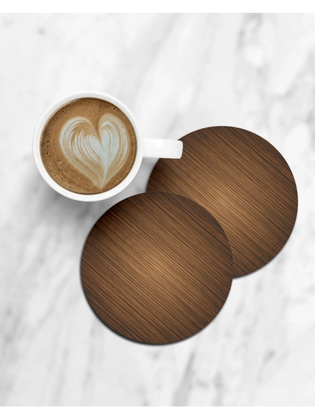 Wooden Texture Round Coasters-CCOSTER0019