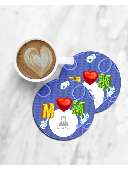Personalised Round Coaster for MOM-CCOSTER0034