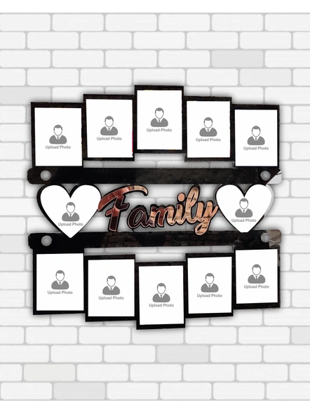 12 Photo Family wooden frame-12*12 Inches-1