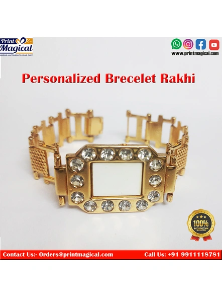 Personalized Metal Brecelet Rakhi 003-750 ML-1