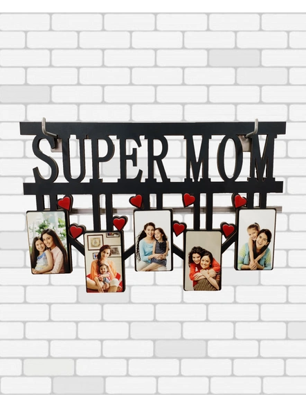 Super Mom Wooden Frame-Motday007-8-12