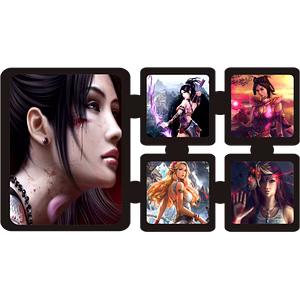 5 Photo Anniversary Personalized Wooden Frame