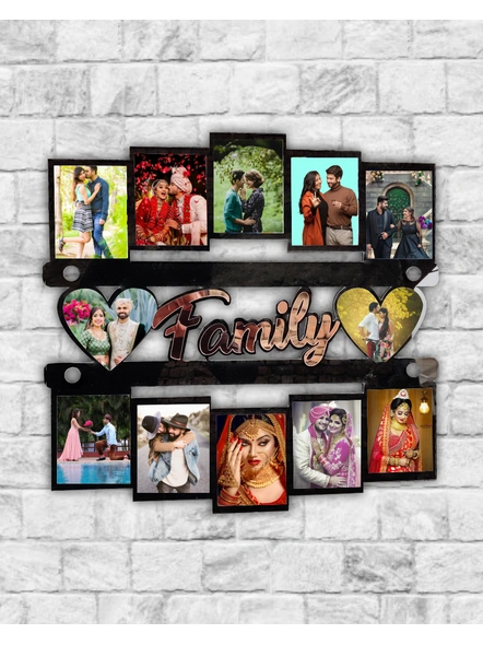 12 Photo Family wooden frame-ptofrm00612x12