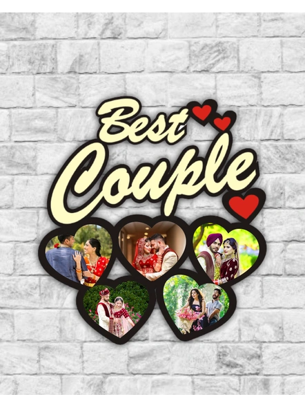 Best Couple 5 Hearts personalized Anniversary Frame-Famfrm00515x13