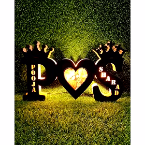 LED Initial Alphabets for Couple