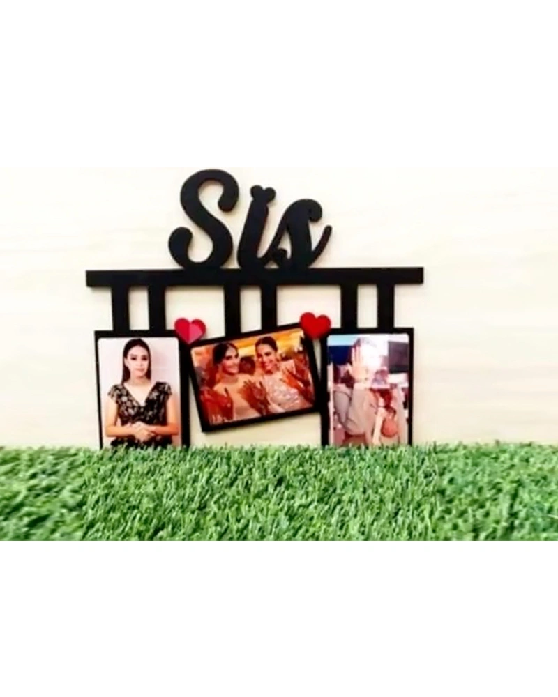 Sis Frame with 3 Photos-ptofrm077-8-12