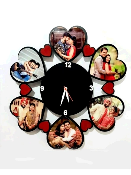 Clock Collage for Valentine's Day 6 Photos-Valfrm032-18-18
