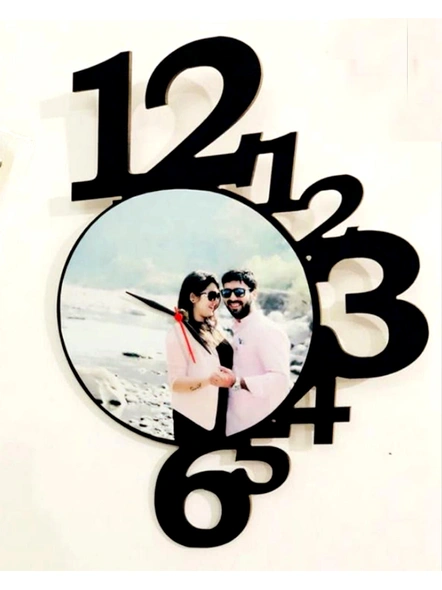 Clock Frame with 1 Photo-Bir0036-12-18