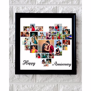 29 Photos Heart Designer Collage Frame