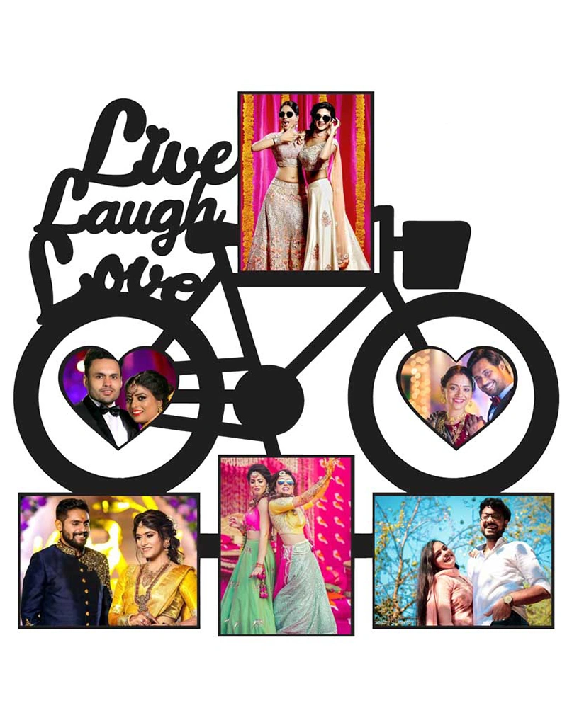 Live Laugh Love 6 Photos Wooden Photo Frame-ptofrm093-10-10