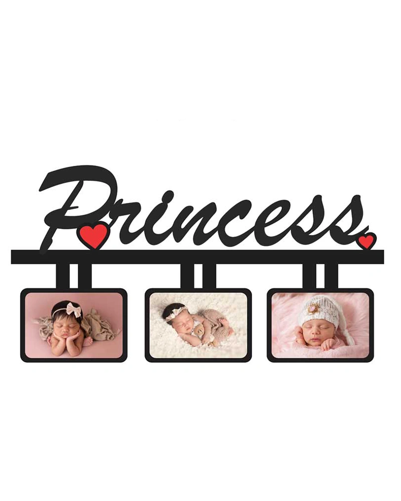 Princess Wooden Photo Frame 3 Photos-ptofrm104-8-12