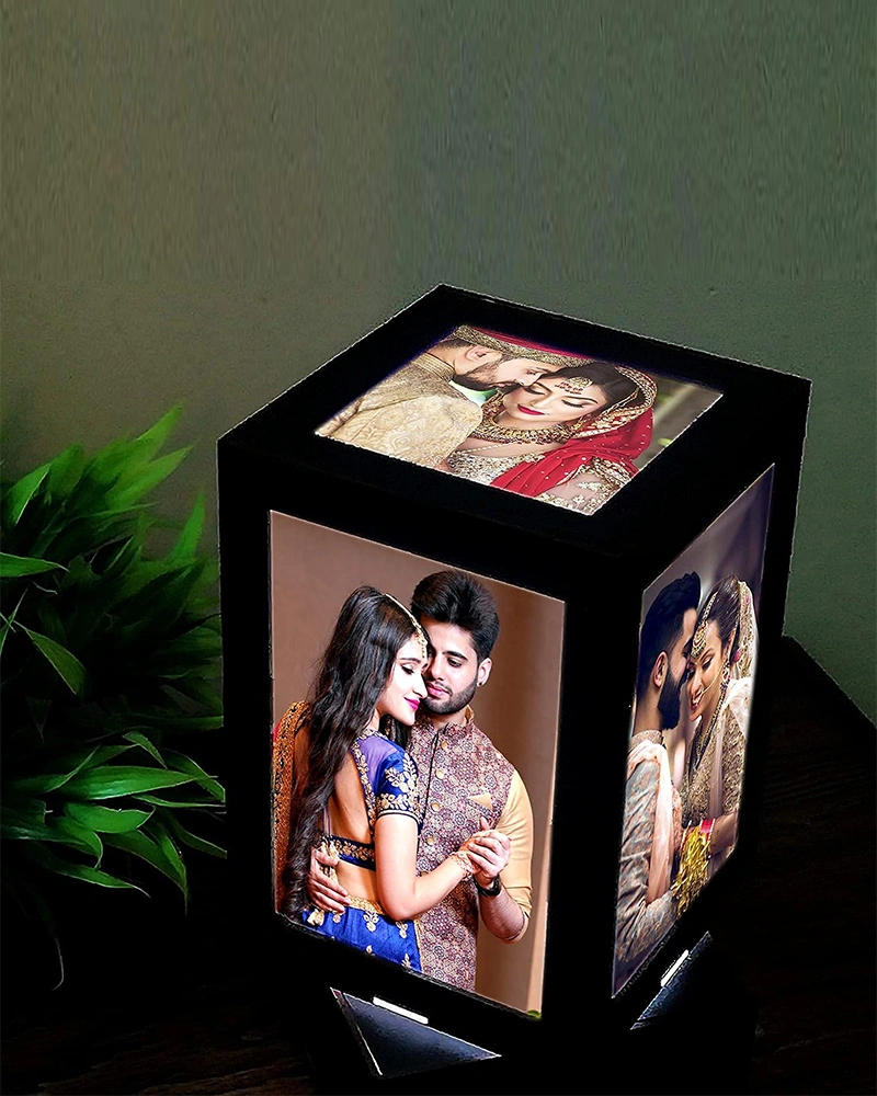 Personalized Rotating Lamp 5 Photos-Rotlmp001-4-5