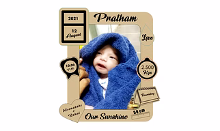 Personalized Baby profile Frame