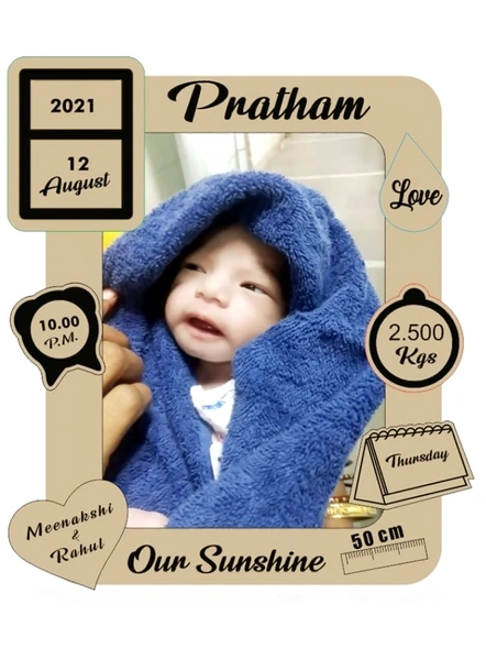 Personalized Baby profile Frame-Babyprof01-5-7