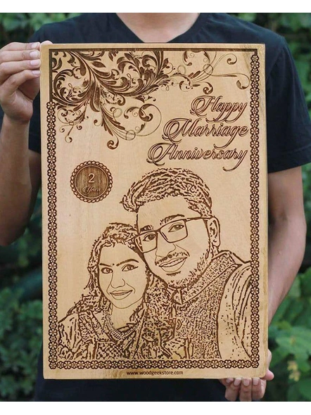 Wooden Engraved Sketch Plaque-5*7 Inches-2