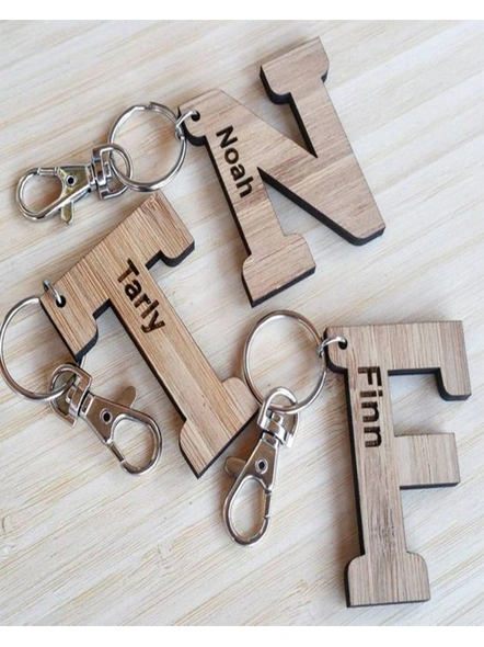 Engraved Letter Keychains-1