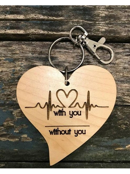 Engraved Wooden Keychains-WoodKC-008