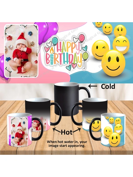 Happy Birthday Magical Custom Colour Changing Mug Design 040-Birthdaymug040