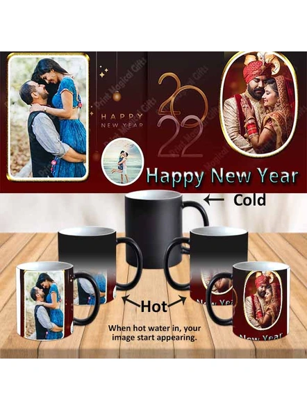 Happy New Year Magical Custom Colour Changing Mug Design 001-1