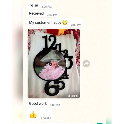 Clock Frame with 1 Photo