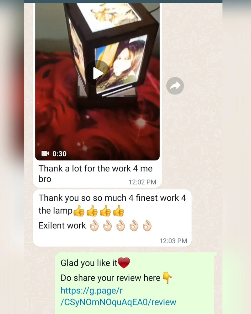 Lamp Customer Review Print Magical Gifts