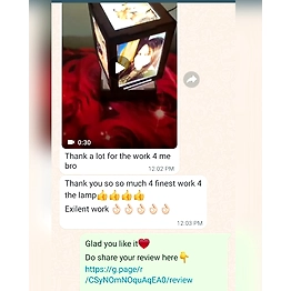 Personalized Rotating Lamp 5 Photos