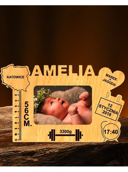 Personalized Baby Detail Frame-babyfrm002-2