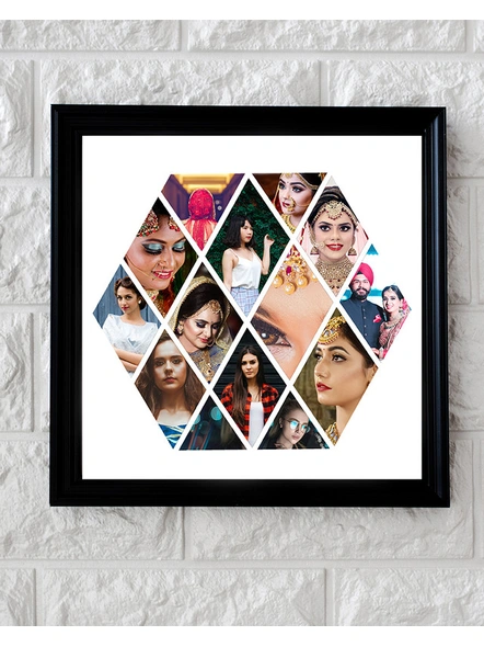 Creative Square Frame with Hearts with 14 Photos-Pmagical17-24_24